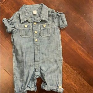 Baby jean onesie